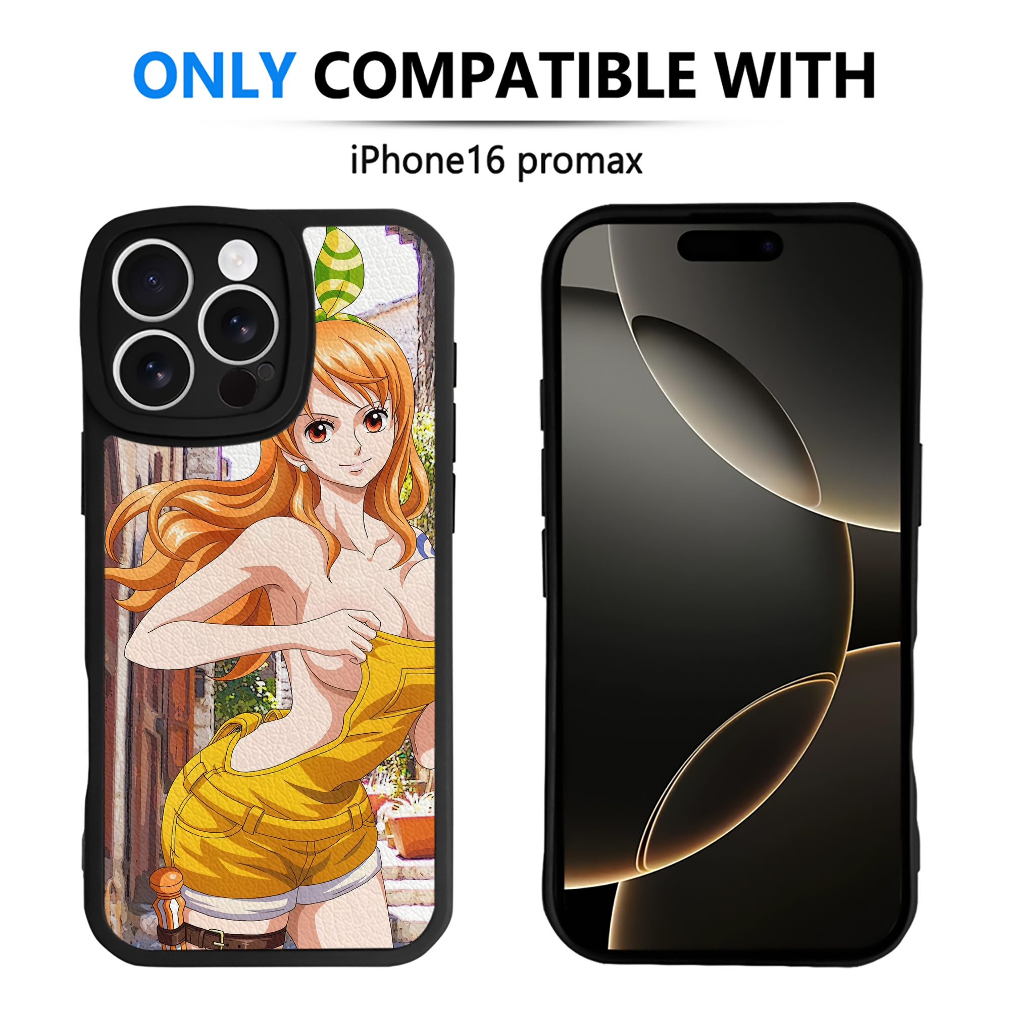 （画像用） ワンピース ONE PIECE 【iPhone 16シリーズ対応】シリコンスマホケース（レザー調） 材質：シリコン
